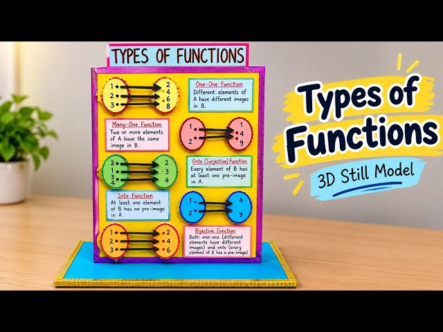 Build a 3D Types of Functions Math Model for School Fair | Make an Award-Winning 3D Functions Model