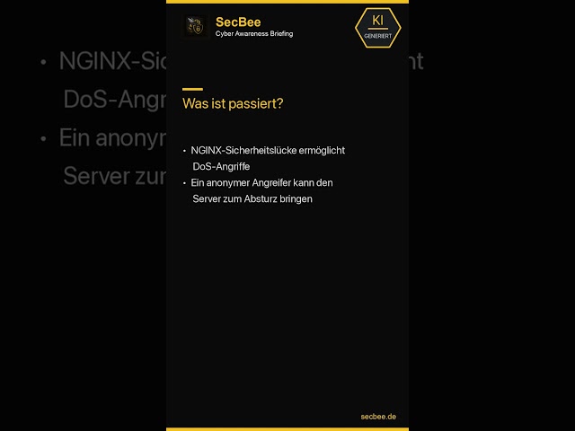NGINX-Admins: DoS-Lücke jetzt schließen