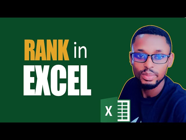 How to calculate students rank in excel
