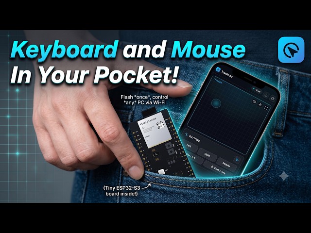 Control Any PC From Your Phone via Wi-Fi using an ESP32 S3 - A Hands on with HID-Fi
