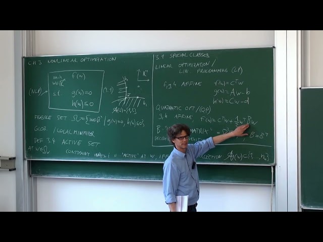 Lecture 4 - Nonlinear optimization