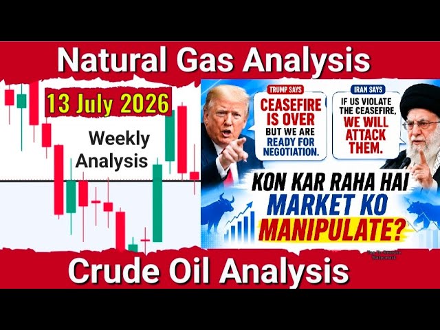 Crude Oil Analysis for 13 July 2026 | Natural Gas Analysis | Crude Oil live trading | US Iran news