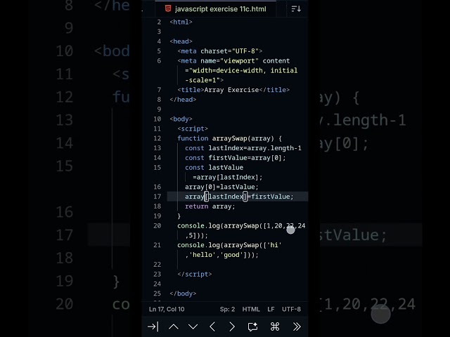Javascript exercise 11c #html #css #javascript