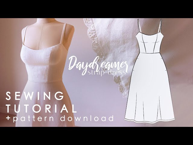 Princess Seam Dress Sewing Tutorial + Pattern Download |Daydreamer Strap Dress|