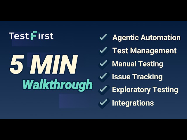 TestFirst: A 5-Minute Walkthrough