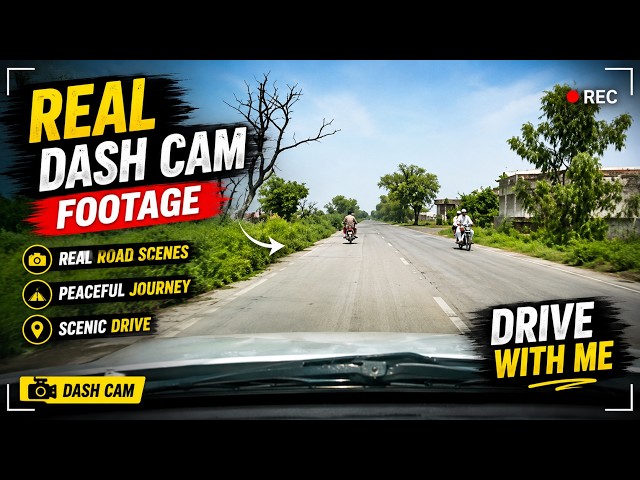 Peaceful Road Journey 🚗 | Real Dash Cam Footage | Scenic Drive & Road Travel