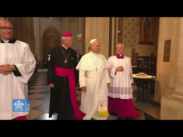 POPE Leo XIV's Triumphal Entry to Notre Dame Cathedral in Paris France - Heaven and Earth Meet!