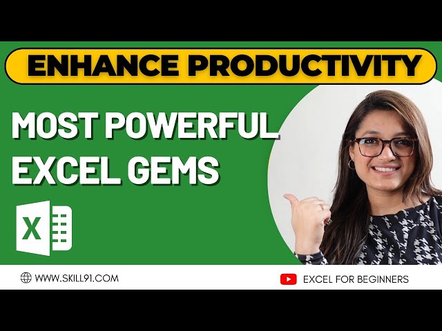 5 Hidden Gems of MS-Excel in 2023 | Excel For Beginners | CA Agrika Khatri