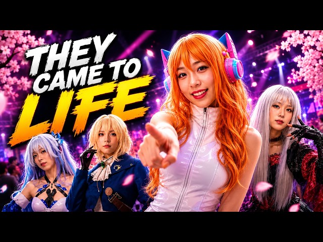 Anime Girls Come Face to Face | Cosplay Expo BTS [8K VR180]
