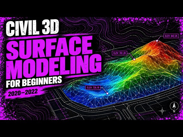 03 Modeling a Surface in Civil 3D for Beginners