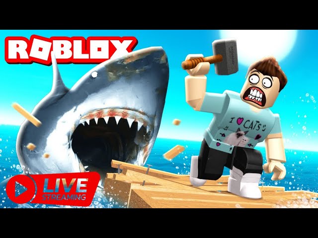 Surviving 1 to 101days on Raft | Raft life tycoon | Roblox gameplay live
