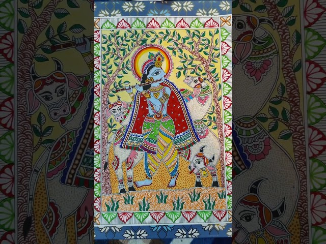 #madhubanipaintingforbeginners #madhubanipainting #madhubani
