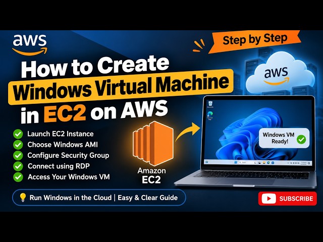 How to Create a Windows Virtual Machine in AWS EC2 | Step-by-Step Tutorial