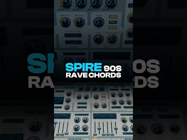 Iconic 90s Rave Chord Tutorial In Spire 🔊👀