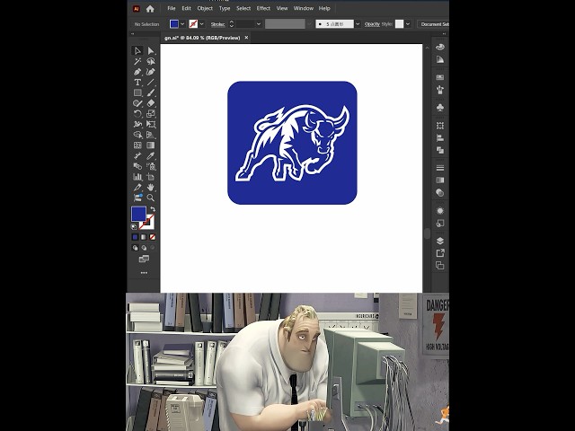 Adobe illustrator tips-Make the image invert normally #illustratortutorial