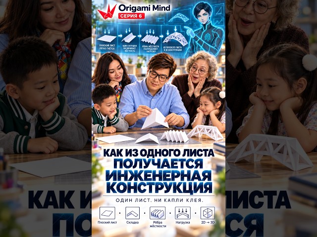 Как из одного листа получается инженерная конструкция? | STEM-Серия 6 ИнженерияДляДетей #STEM