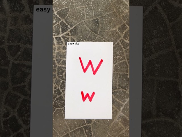 easy w drawing