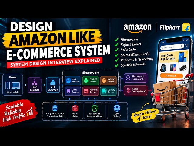 Design Amazon Like E-Commerce System | System Design Interview Explained