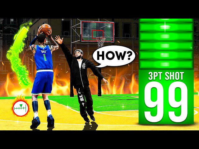 This 6'7 Build Gets a 99 3PT RATING...
