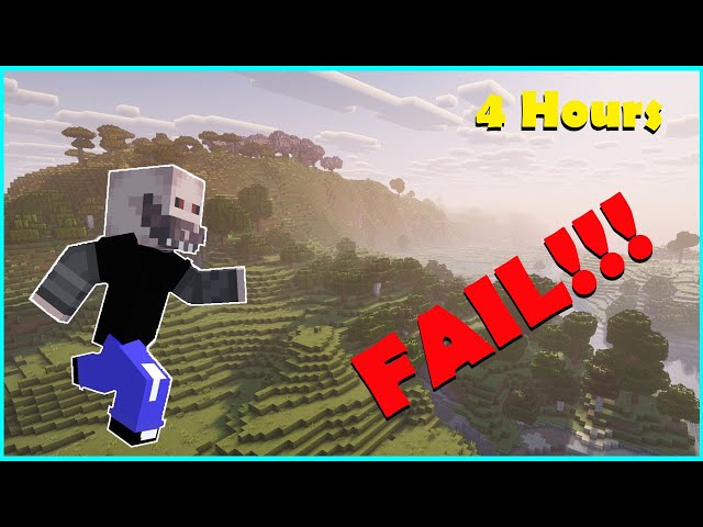 I Tried to Beat Minecraft in Under 4 Hours... It Did NOT Go Well