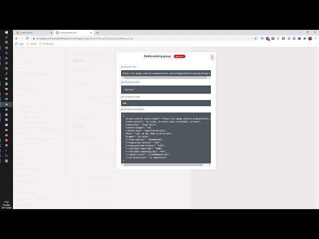 Aruba Central with Postman - pt. 1