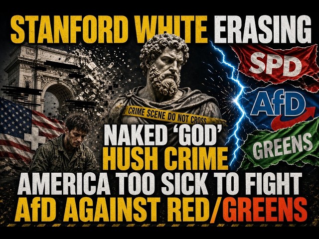 Stanford White Erasing | Naked ‘God’ Hush Crime | America Too Sick To Fight | AfD Against Red/Greens