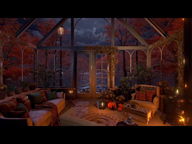 🍁 Autumn Nights Ambient TV 24/7 | No Ai/Ads | Rain, Lakes, Forests, Fire, Sleep•Study•Relaxation