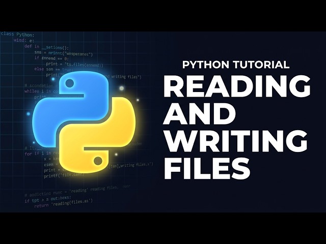 Python File Handling — Reading & Writing Text, CSV & JSON | Python Course Module 5, Topic 4