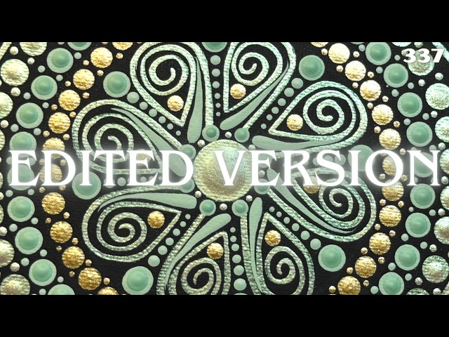 Full Mandala Painting Tutorial Using Amazing NEW Color Shift Paint