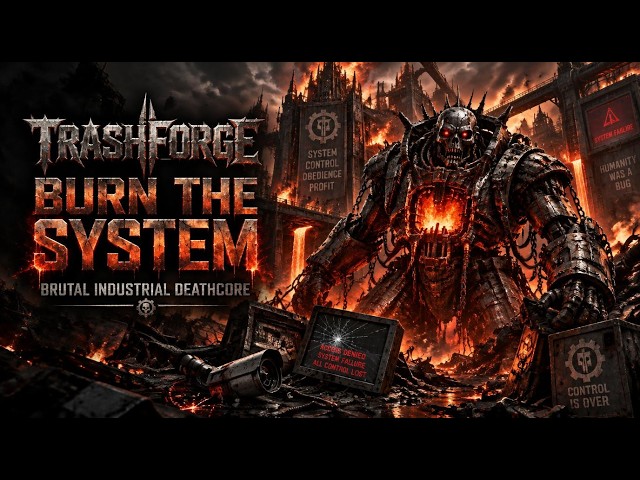 BURN THE SYSTEM | Industrial Deathcore Revolution | TRASHFORGE