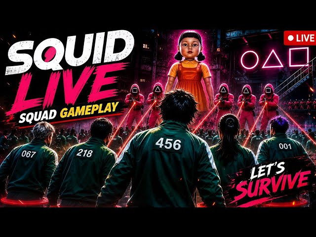 O GO MA 😱 (SQUID GAME PLAY) - Hindi squid game : Live Stream By MULTIALLGAMING