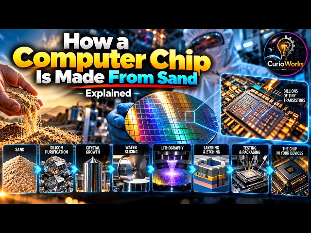 How a Computer Chip Is Made From Sand 🧠 | Explained