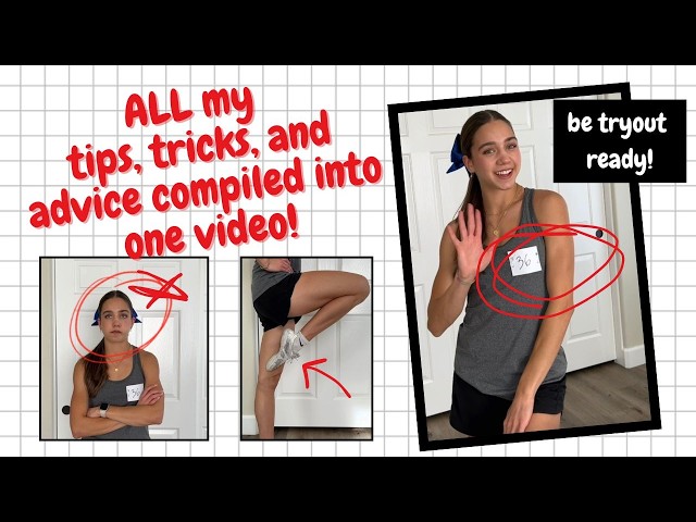 The ULTIMATE guide to TRYOUTS (how to make the CHEER / DANCE team)