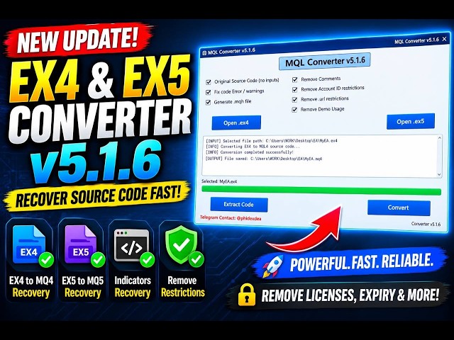 How to Convert #EX4 to #MQ4 |#EX5 to #MQ5 Source Code & Edit in MetaEditor | EA Recovery