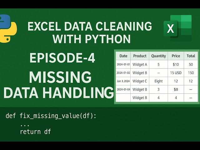 Excel Missing Data Handling with Python | Bangla Tutorial
