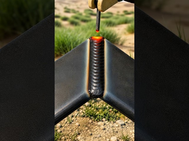 Master the Art of Steel Plate Welding: Clean and Strong Joints #welding #stickwelding