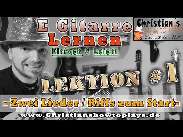 Learn Electric Guitar Lesson 1: Two Easy Songs to Start: AC/DC and Smoke on the Water