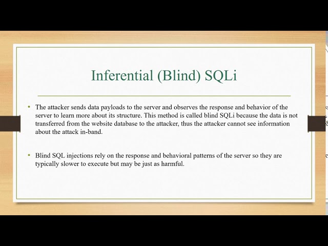 SQL Injection | OWASP10 | WAPT
