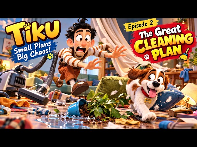 Tiku’s Cleaning Plan Goes Totally Wrong! | 😂🧹  The Great Cleaning Plan  Episode 2 | toonschool7