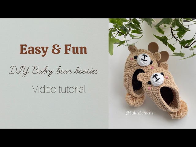 Easy & Fun DIY Baby Bear Booties