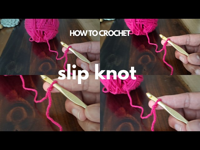 How I make a SLIP KNOT🪢 | Crochet Tutorial 
