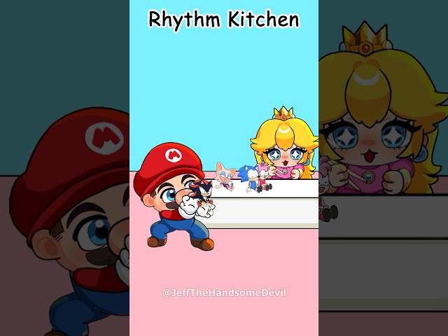 Rhythm Kitchen with Mario Peach, Rosalina, Luigi #peach #mario #rhymes #supermario