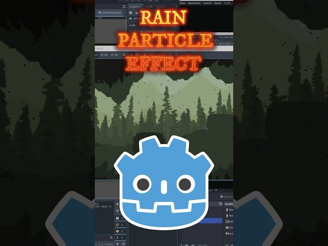 How To Make Simple Rain in Godot 🌧️