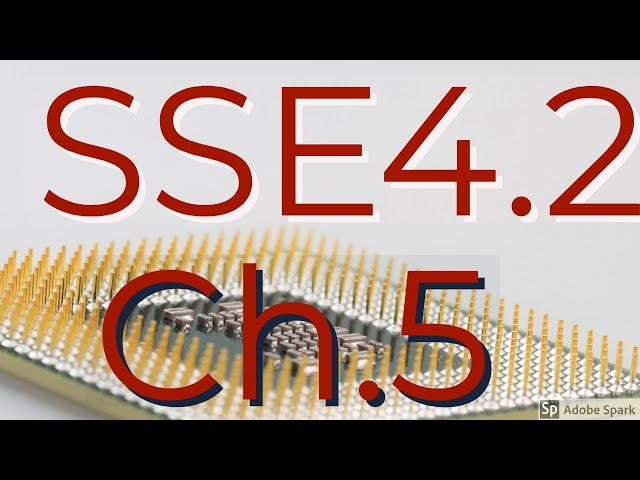 Intel Instructions 58 SSE 4.2  & AES stuff