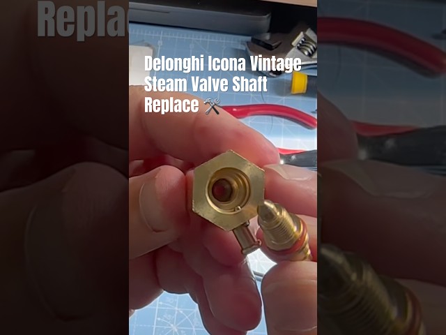 Replaced the inner steam valve shaft on my Delonghi Icona Vintage ECOV 311 and fixed the leak! ☕🛠️