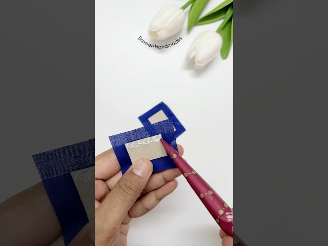 Fabric earrings making at home | #ytshorts #jewellerydesign #handmadejewellery #earrings #shorts