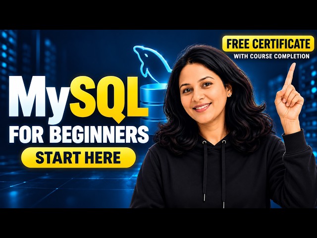 MySQL Introduction for Beginners | MySQL Course with Free Certificate