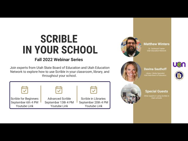 Scrible Fall 2022 Webinar Series: Advanced Scrible