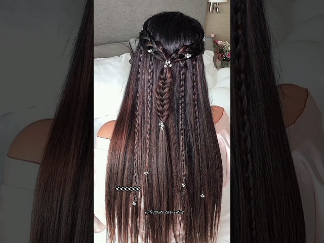 Hairstyle for long hair🌷!#hairstyle #fyp #dieforyouremix