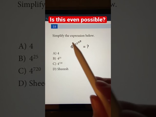 Trick Question: Cascaded Exponents